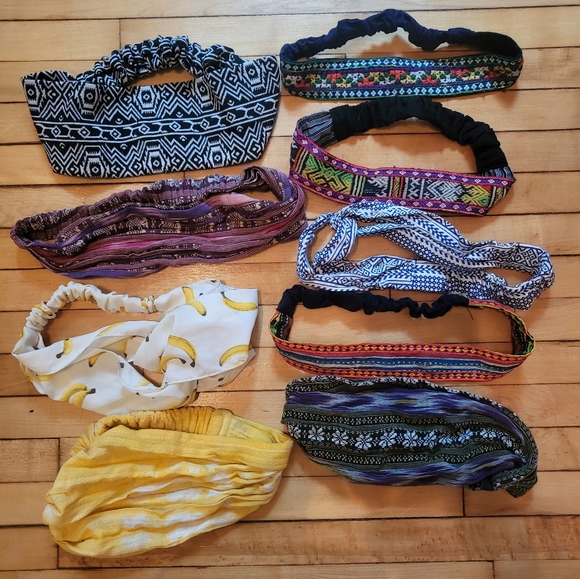 Anthropologie Accessories Set Of 9 Headbands Anthropologie Style